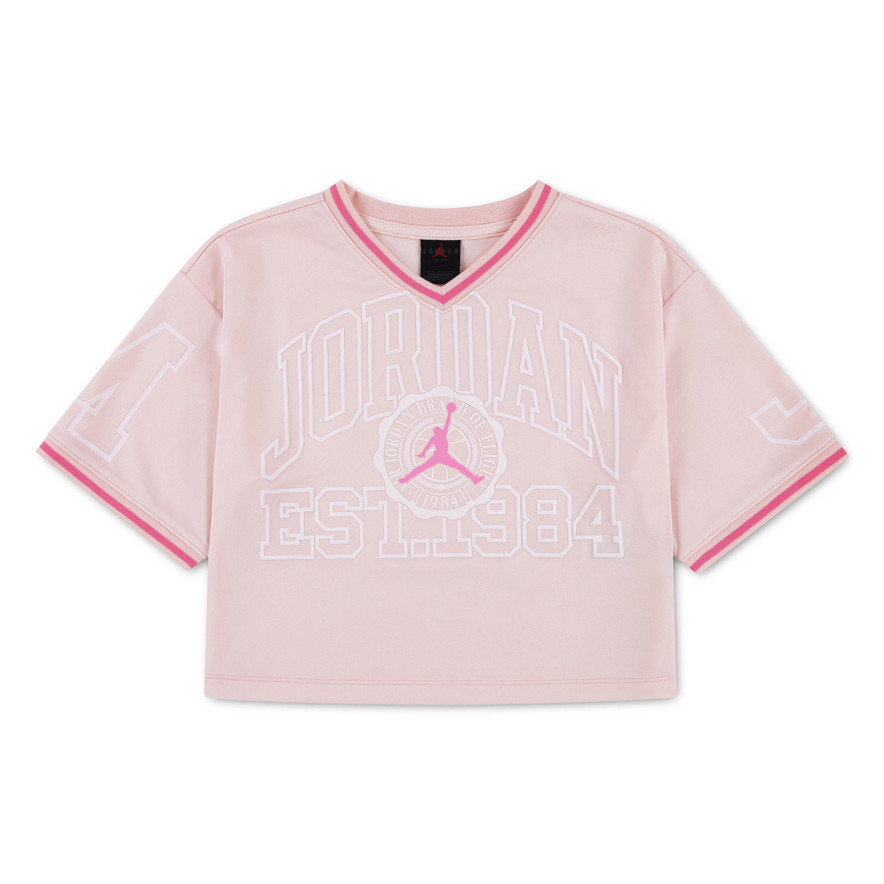 Jordan Big Girls' Secret Garden Cropped Jersey - PINK